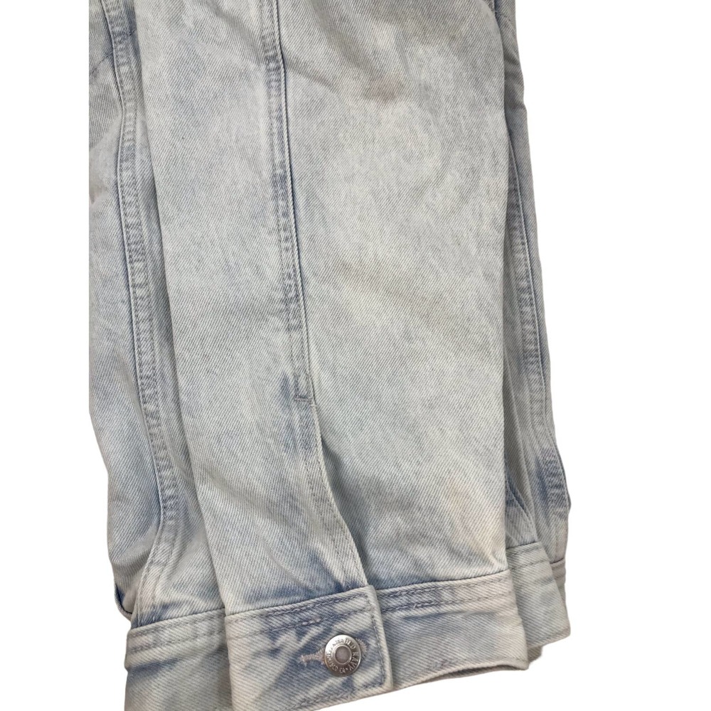 Old Navy Women's Size 2XL Embroidered American Flag Boyfriend Jean Jacket NWT - Picture 10 of 15